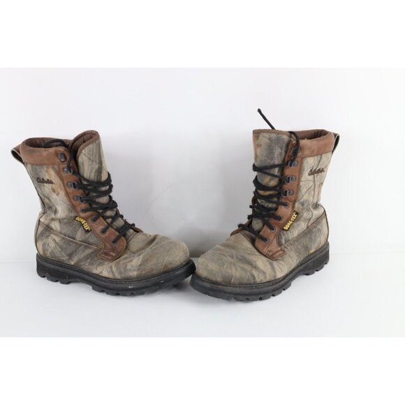 Vintage 90s Cabelas Mens Size 10 D Waterproof Goretex Camouflage Hunting Boots main image 2